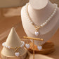 3 Pcs Pearl Necklace Bracelet Jewelry Set Gift - Bama style