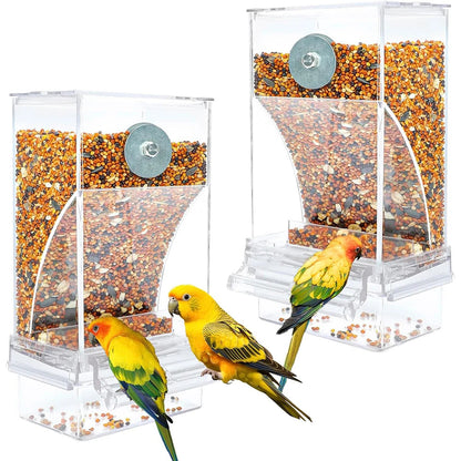 Bird Feeder Automatic Splash Proof Removable Container Bird Cage - Bama style