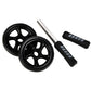 AB Roller Wheel Roller Keep Fit Wheels Home Crunch Artifact No Noise Abdominal Training Equipment for Gym Strength Workouts - Bama style