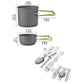 Portable Camping Cookware Set Outdoor Pot Mini Gas Stove Sets - Bama style