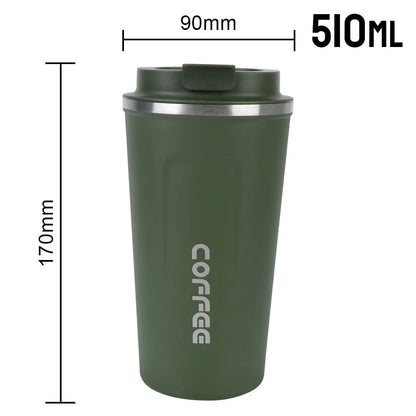 Thermos Cafe Car Leak - Proof Mug Travel Cup for Tea, Water, and Coffee - 380/510ML - Bama style