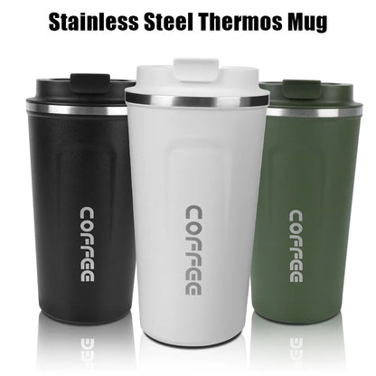 Thermos Cafe Car Leak - Proof Mug Travel Cup for Tea, Water, and Coffee - 380/510ML - Bama style