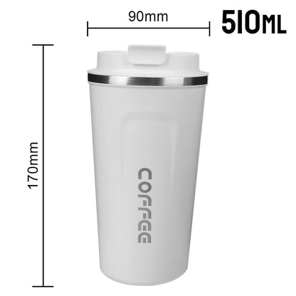 Thermos Cafe Car Leak - Proof Mug Travel Cup for Tea, Water, and Coffee - 380/510ML - Bama style