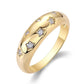 Wedding Ring Original 925 Sterling Silver 18K Gold Plated Lab Diamond Fine Jewelry - Bama style