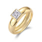 Wedding Ring Original 925 Sterling Silver 18K Gold Plated Lab Diamond Fine Jewelry - Bama style