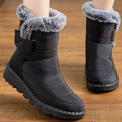 Winter Shoes For Women Heeled Waterproof Snow Boots Elegant Warm - Bama style