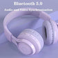 Wireless Bluetooth Over Ear Earphones Foldable Children Learning Headphone HIFI Stereo Noise Canceling Music - Bama style