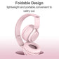 Wireless Bluetooth Over Ear Earphones Foldable Children Learning Headphone HIFI Stereo Noise Canceling Music - Bama style