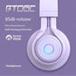 Wireless Bluetooth Over Ear Earphones Foldable Children Learning Headphone HIFI Stereo Noise Canceling Music - Bama style